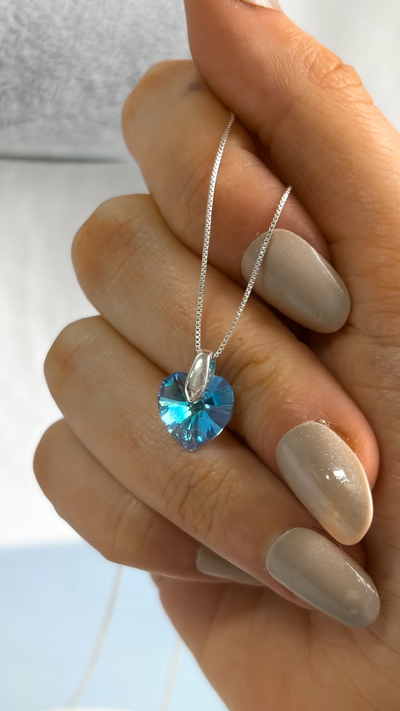 Conjunto swarovski mar plata 925