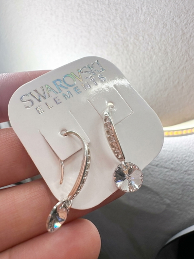 Aros ema swarovski