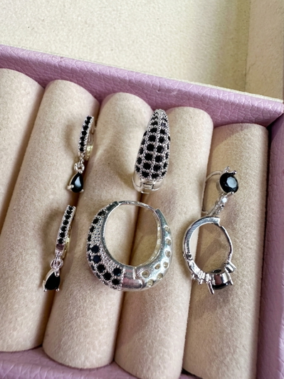 Juego de aros black acero