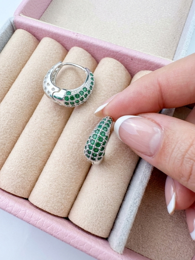 Aros miss verde acero