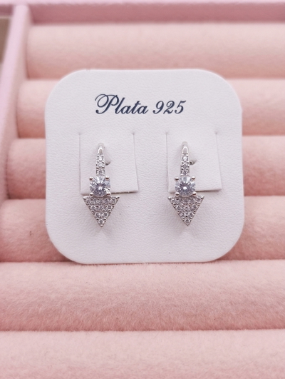 Aros Amalia plata italiana 925