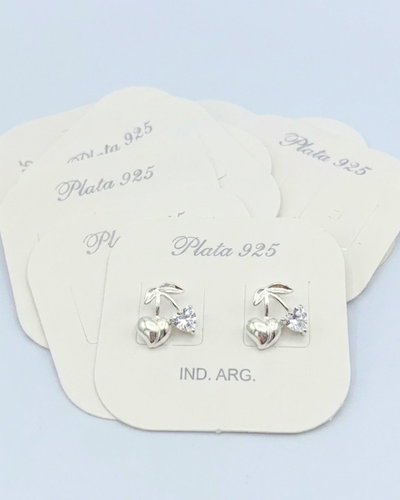 Pasante cherri plata 925