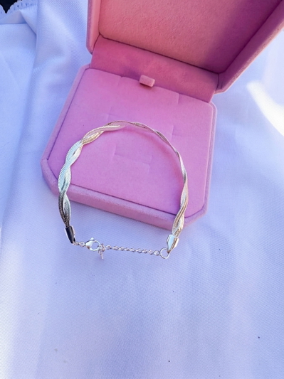 Pulsera entrelazada acero