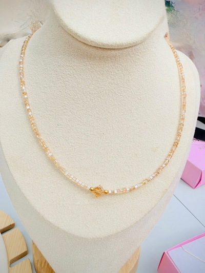 Gargantilla cristal caramelo