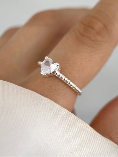 Anillo love plata italy 925