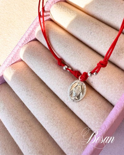 Pulsera medalla milagrosa plata 925