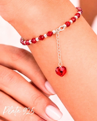 Pulsera amor swarovski plata 925