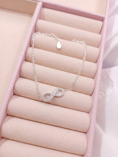 Pulsera infinito plata italiana 925