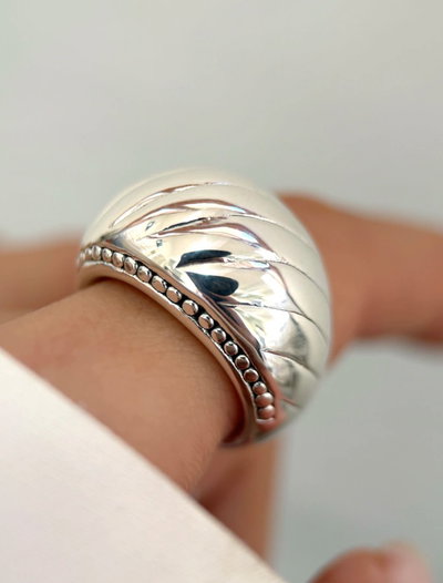 Anillo paz plata italiana 925