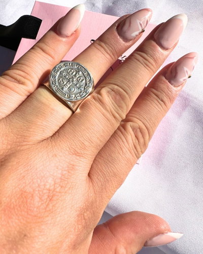 Anillo masiso plata italy 925