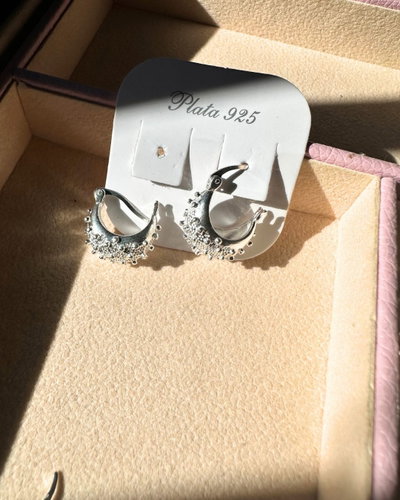 Aros caro plata 925