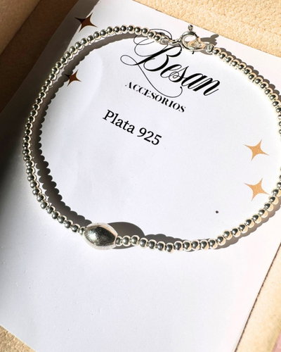 Pulsera oliva plata 925