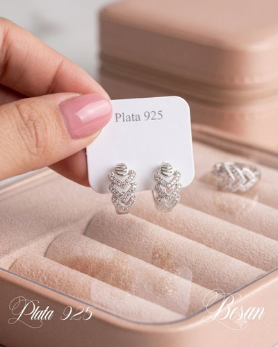 Aros ashley plata 925