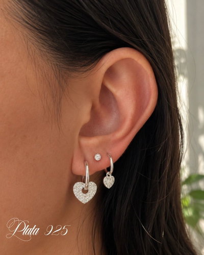 Aros love plata italy 925