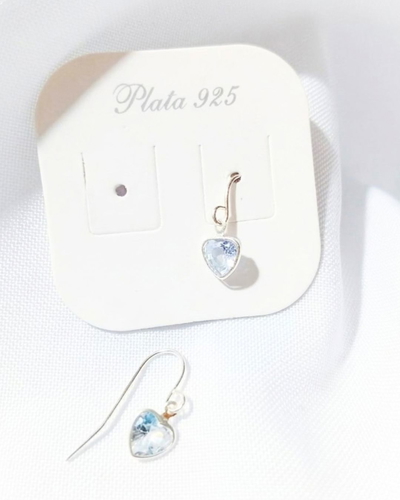 Aros muna corazon plata 925