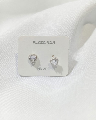 Aros lady white plata 925