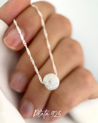 Conjunto moon brillo plata 925