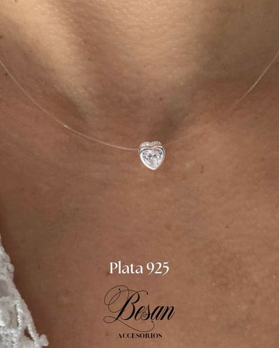 collar tanza con dije de plata