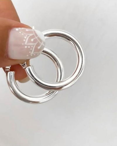 argollas liza plata