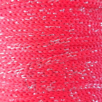 Cordón polipropileno 4mm Rojo con Lurex - 100 mts