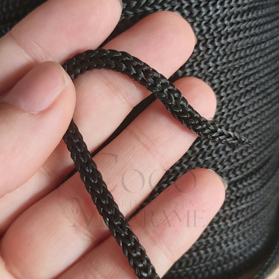 Cordón cola de rata polipropileno 4mm Negro - 100 mts