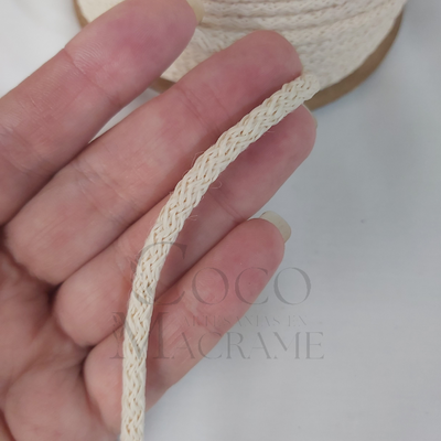 Cordón Tejido polipropileno Natural - 4mm