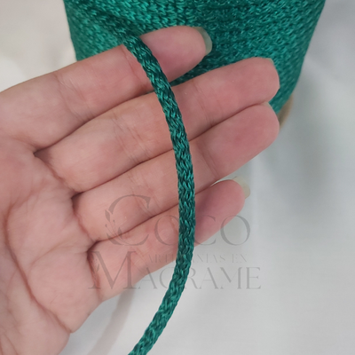 Cordón Tejido polipropileno Verde oscuro - 4mm