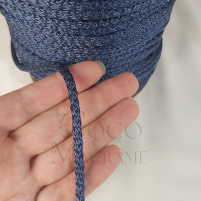 Cordón Tejido polipropileno Azul marino - 4mm