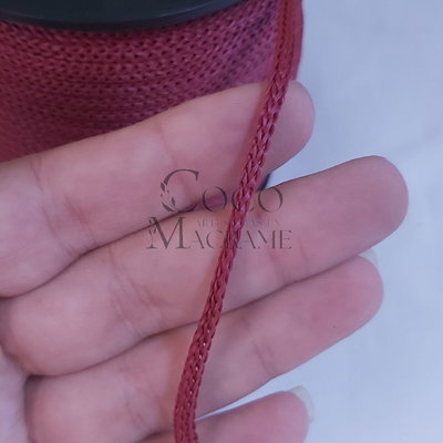 Cordón cola de rata polipropileno 3mm Granate- 100 mts