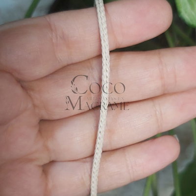 Cordón cola de rata polipropileno 3mm Natural- 100 mts