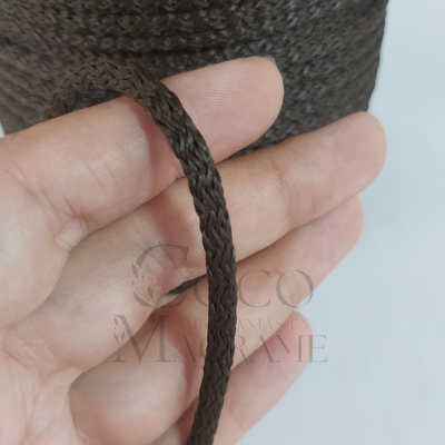 Cordón Tejido polipropileno chocolate - 4mm