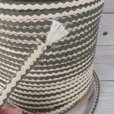 Cordon de algodón relleno combinado 7mm