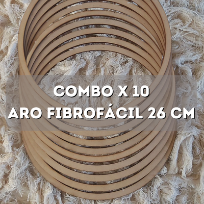 Aro de fibrofacil 26 cm - Pack x 10 