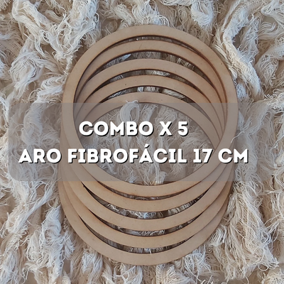 Aro de fibrofacil 17 cm - Pack x 5 
