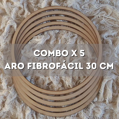 Aros de fibrofacil 30 cm - Pack x 5 