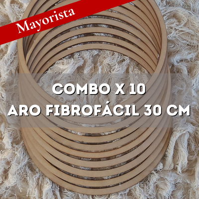Aros de fibrofacil 30 cm - Pack x 10 