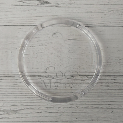 Aro de plástico transparente 10 cm