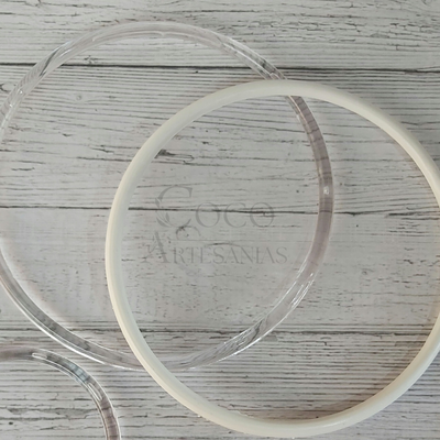 Aro de Plástico Blanco 18 cm para Atrapasueños y Manualidades (Por Unidad)