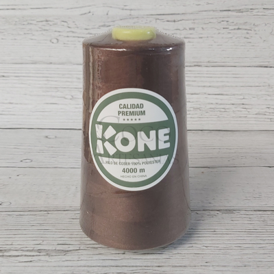 Cono hilo de coser poliester 4000 yardas - Marrón 