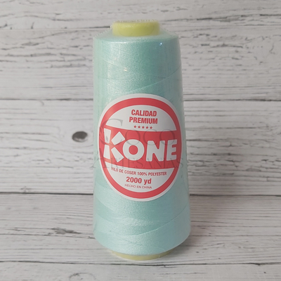 Cono hilo de coser poliester 2000 yardas - Verde Agua