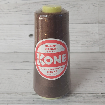 Cono hilo de coser poliester 2000 yardas - Marrón 