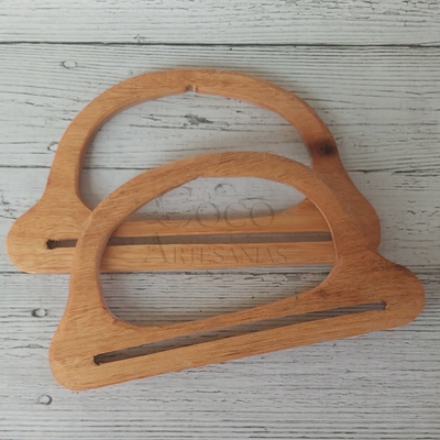 Manija de madera medialuna 22,5x12