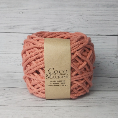 Hilo de algodón 27 h. Lacre claro 4mm x unidad 