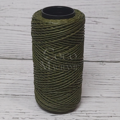 Hilo encerado verde muzgo