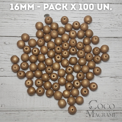 Esfera 16mm Bronce x 100 un.