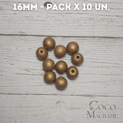 Esfera 16mm Bronce x 10 un.