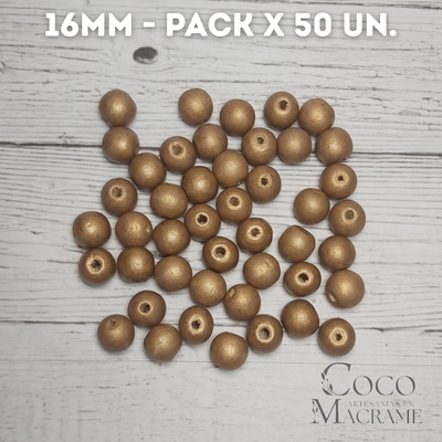 Esfera 16mm Bronce x 50 un.