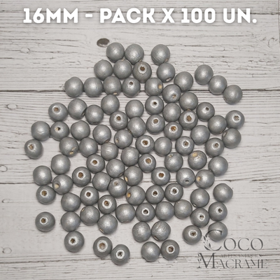 Esfera 16mm Plata x 100 un.