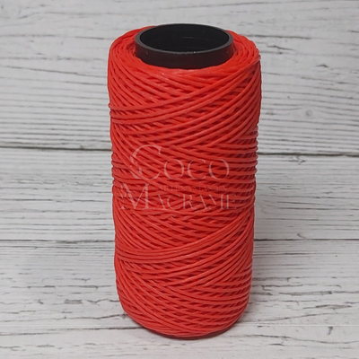 Hilo encerado rojo