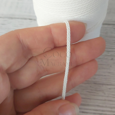 Cola de rata 2mm - Blanco